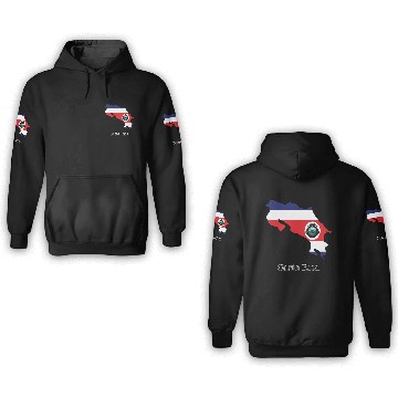 Discover Flags and countries Costa Rica 3D Hoodies