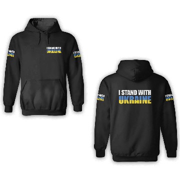 Discover I Stand With Ukraine cropped 3D Hoodies