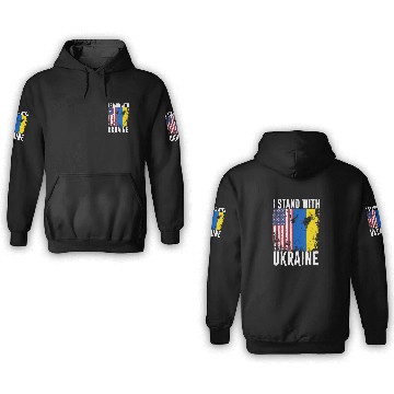 Discover I stand with Ukraine Stop Ukraine War 3D Hoodies