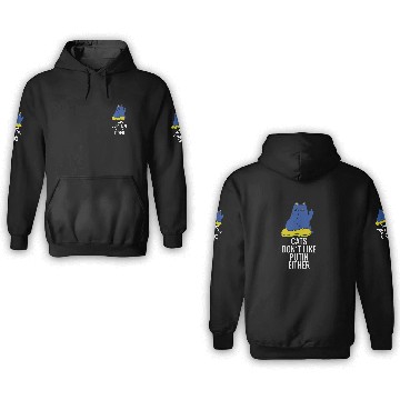 Discover Ukraine Cats dont like Putin either 3D Hoodies