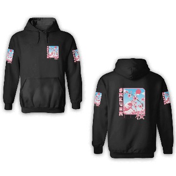 Discover Kanji Characters Style Sakura Japanese Cherry 3D Hoodies