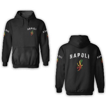 Discover Napoli Retro Scopa - Naples Italy 3D Hoodies