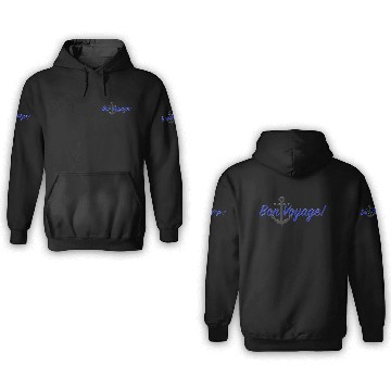 Discover Bon Voyage! - blue 3D Hoodies