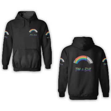 Discover Heartstopper Rainbow LBGTQIA+ Tao and Elle 3D Hoodies