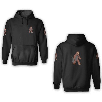 Discover Bigfoot Sasquatch Carrying Great Dane 3D Hoodies