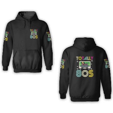 Discover Totally 80s Retro Music Cassette Tape 3D Hoodies