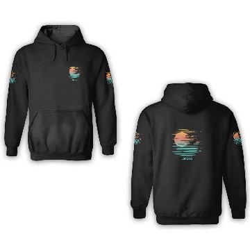 Discover Artistic Lahaina Maui Hawaii Palm Tree Vacation 3D Hoodies