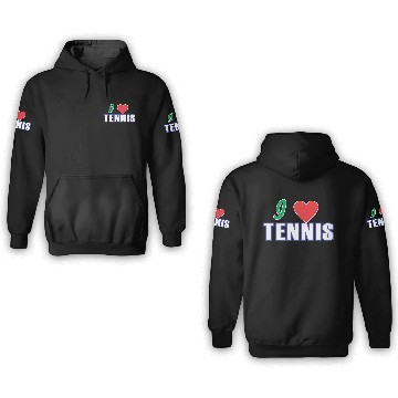 Discover I LOVE TENNIS 3D Hoodies