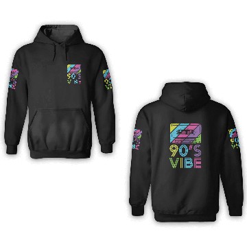 Discover 90's Vibe Retro Cassette Tape Music 3D Hoodies