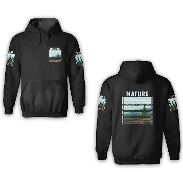 Discover vintage nature forest hiking 3D Hoodies