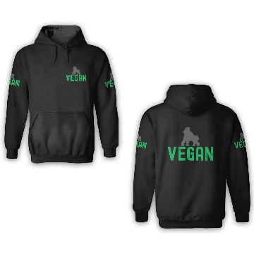 Discover VEGAN Gorilla 3D Hoodies