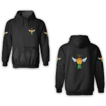 Discover Cute Swinger Upside Down Pineapple Angel Wings 3D Hoodies