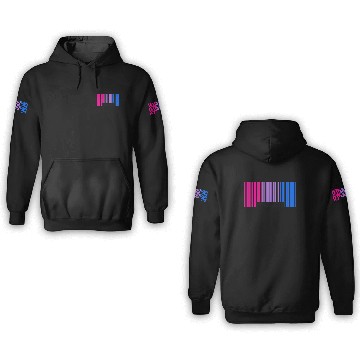 Discover Priceless Bisexual Pride Barcode Subtle Bi Flag 3D Hoodies