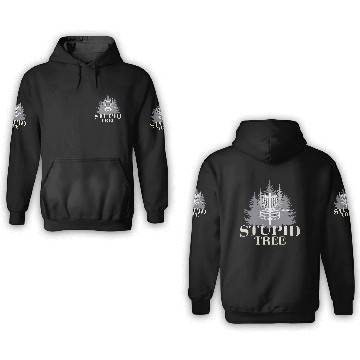 Discover Stupid Tree Funny Disc Golf Product 3D Hoodies