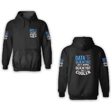 Discover Data Scientist Analyst Statistic Beginner Science 3D Hoodies