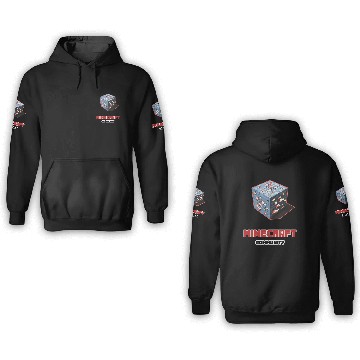 Discover Cube red ore dark - Community 3D Hoodies