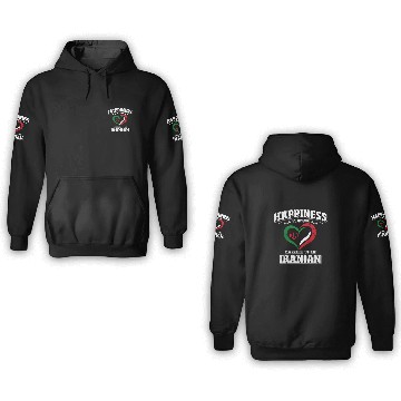 Discover Funny Iran Flag Travel 3D Hoodies