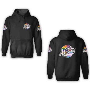 Discover Allyship - LGBTIQ Queer Gay Pride CSD Ally 3D Hoodies