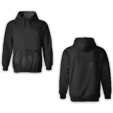 Discover play nice small heart 3D Hoodies