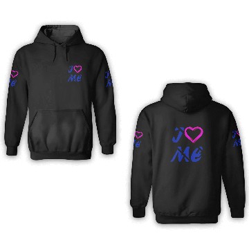 Discover love / i love me / fall in love 3D Hoodies