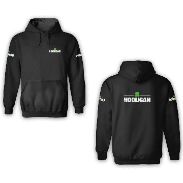 Discover Hooligan Ireland Clover 3D Hoodies