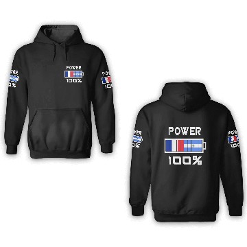 Discover El Salvador and France power 100% 3D Hoodies