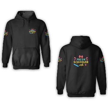 Discover Preschool Kids Back to School Fresh Schooler 3D Hoodies
