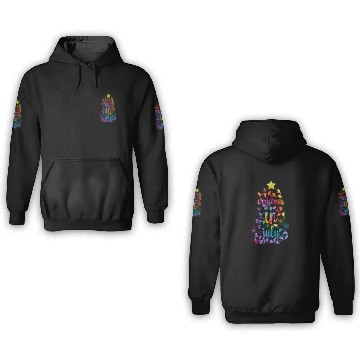 Discover Christmas In July Colorful Xmas Tree Lights 3D Hoodies