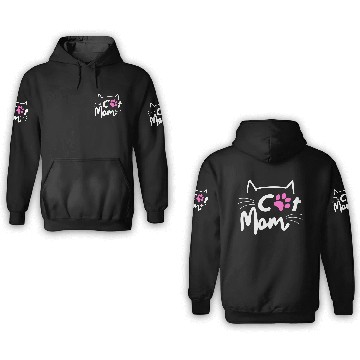 Discover Best Cat Mom Ever with Paw for Mother 3D Hoodies