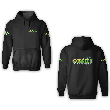 Discover Incorrect (IN) Multi-layers sticker Graphic Design 3D Hoodies