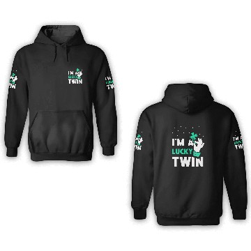 Discover I'm A Lucky Twin St. Patricks Day Ireland Irish 3D Hoodies