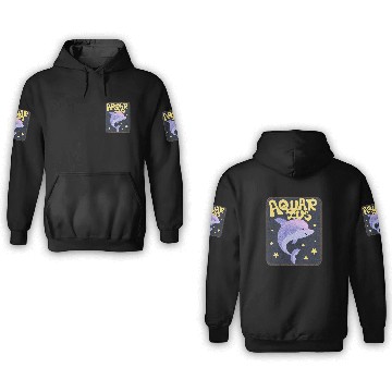 Discover Aquarius Sign Animal 3D Hoodies