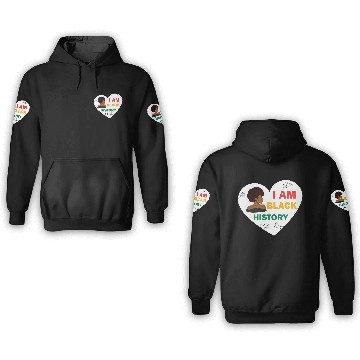 Discover I'M Black History 3D Hoodies