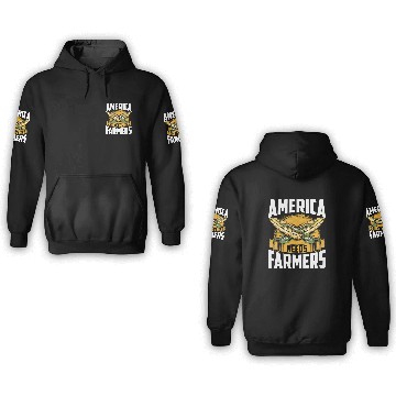 Discover America Needs Farmers Agriculture Farmer Corn 3D Hoodies