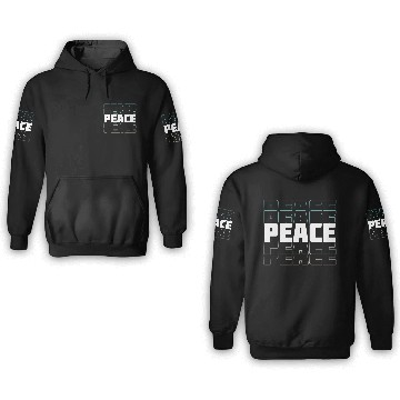Discover "Peace" modern design 3D Hoodies