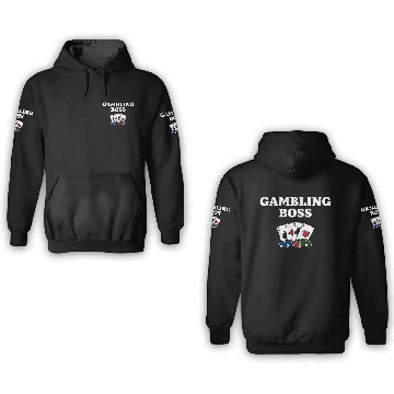 Discover Gambling Boss Casino Poker Gaming Place Poker 3D Hoodies