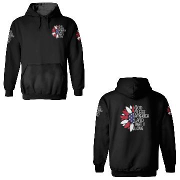Discover God Bless America Sunflower God Bless USA 3D Hoodies
