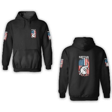 Discover Catfishing American Flag 3D Hoodies