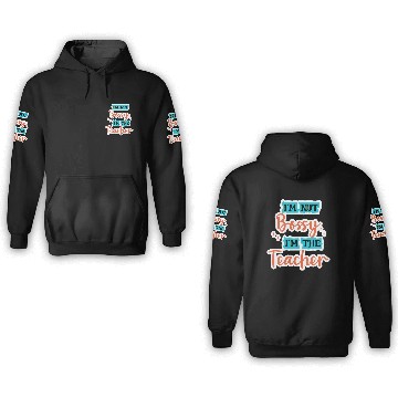 Discover I'm Not Bossy I'm the Teacher school teal/orange 3D Hoodies