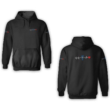 Discover Vermont Heartbeat Gift 3D Hoodies