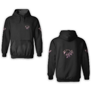Discover Dragon Flowers - Cream Gradient 3D Hoodies