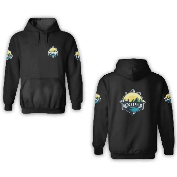 Discover Geographer Geographic Geography Teacher Student 3D Hoodies