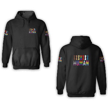 Discover Human Rights For All Resist Feminist LGBT Black 3D Hoodies
