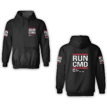 Discover Run CMD 3D Hoodies