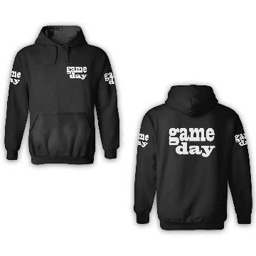 Discover Game Day - white letters 3D Hoodies