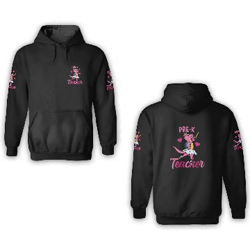 Discover Pre-K Teacher Ballet Back To School Girls 3D Hoodies