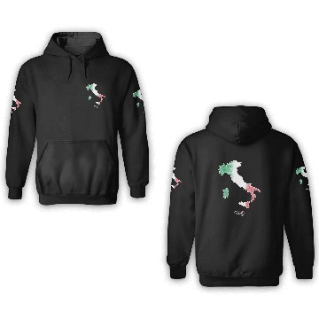 Discover Stylized Italy Map 3D Hoodies