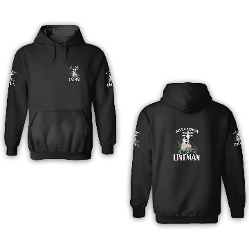 Discover Just A Woman Who Loves Her Lineman 3D Hoodies