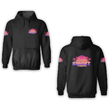 Discover Synthwave/Retrowave/Vaporwave 80s - Sunset 3D Hoodies