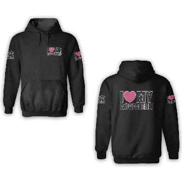 Discover I LOVE MY BOYFRIEND valentinesday couple 3D Hoodies